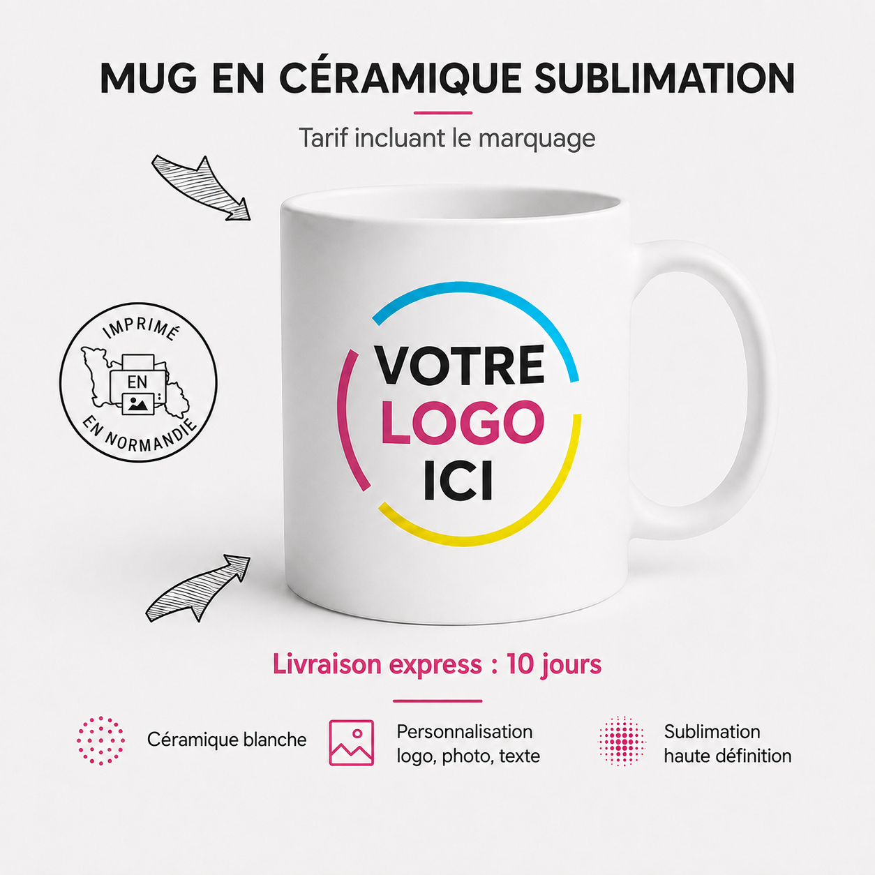 Mug en céramique sublimation