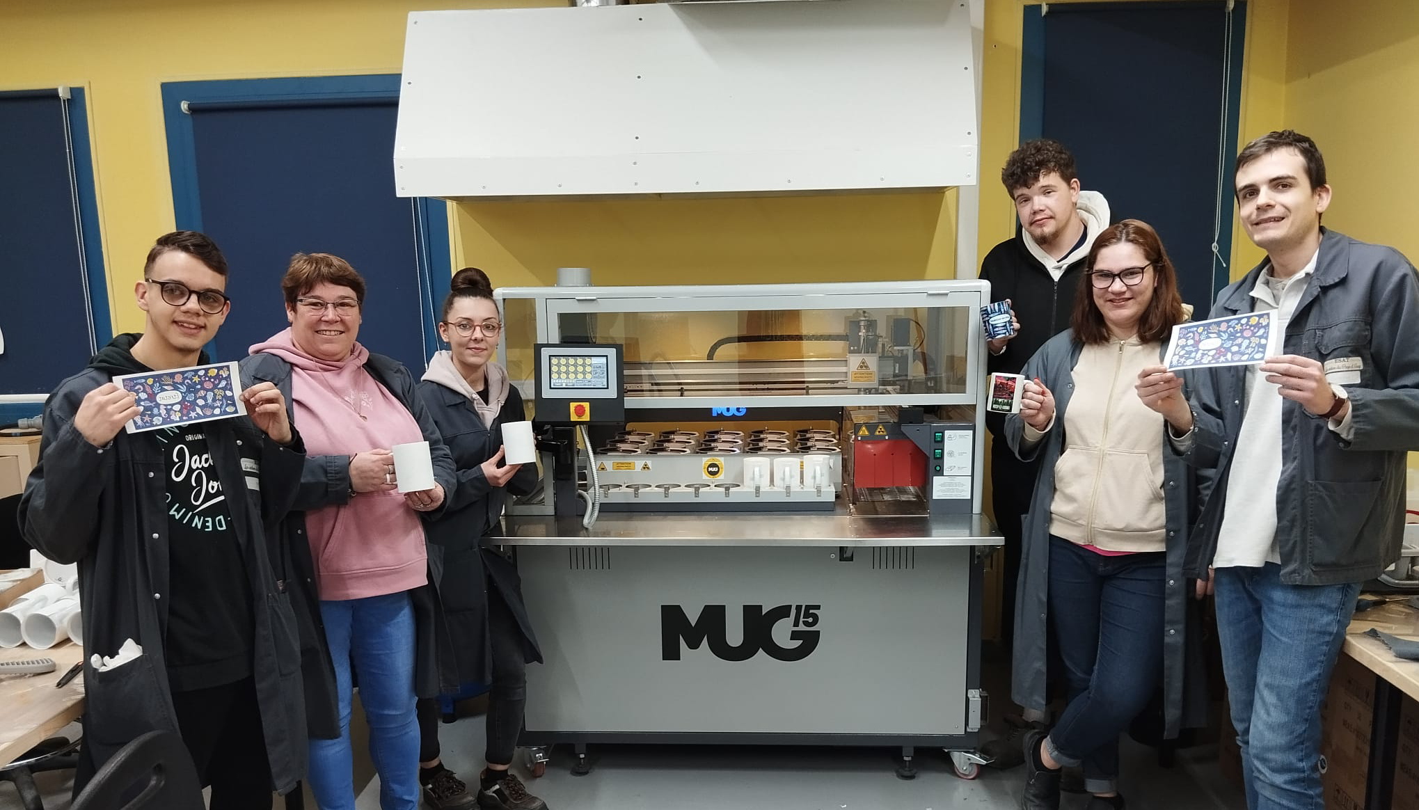 L'équipe de l'atelier ESAT partenaire de MySubli, en Normandie
